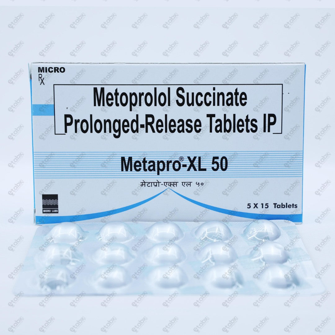 Metapro XL 50mg Tablet 15's
