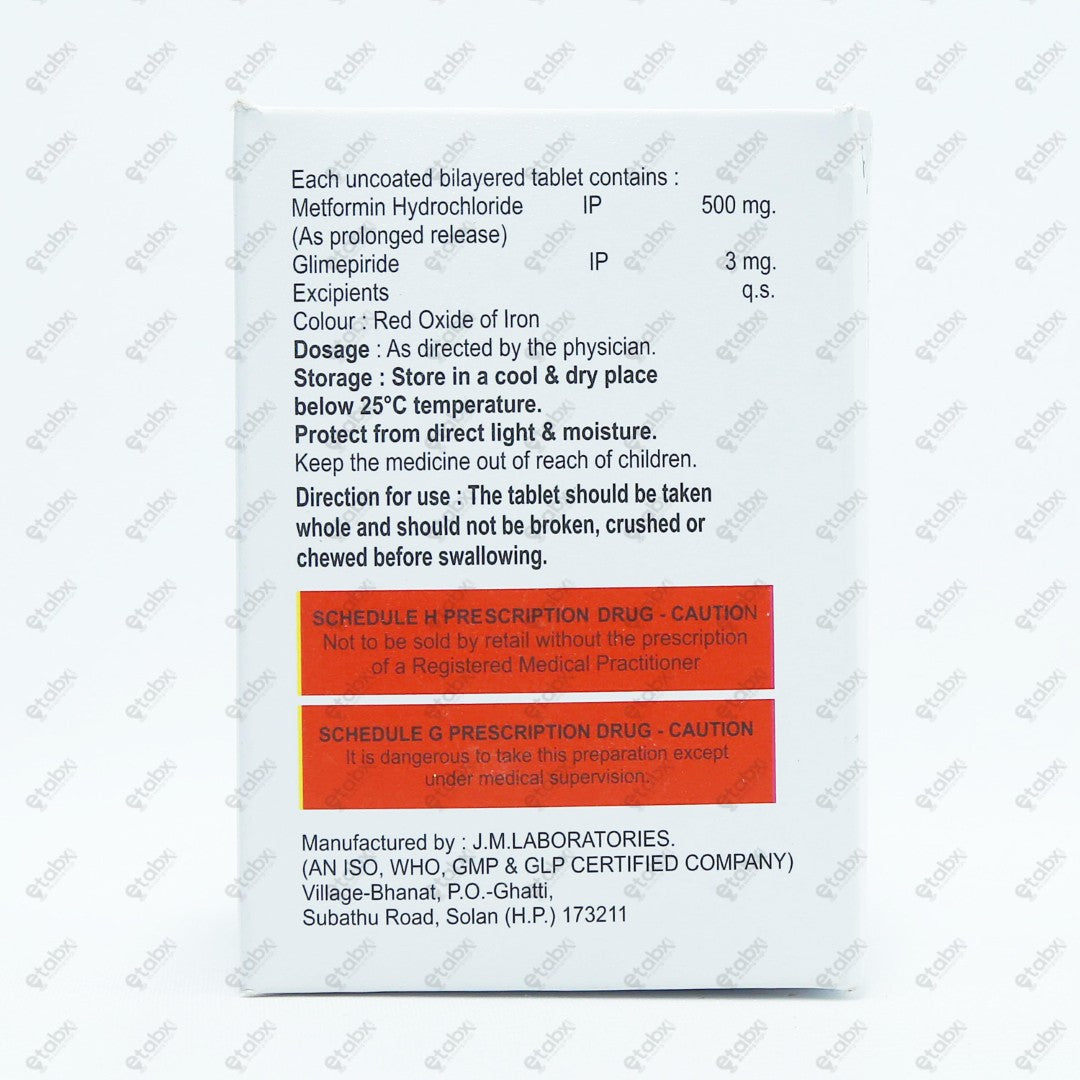 Vasoglim M3 Tablet 10's