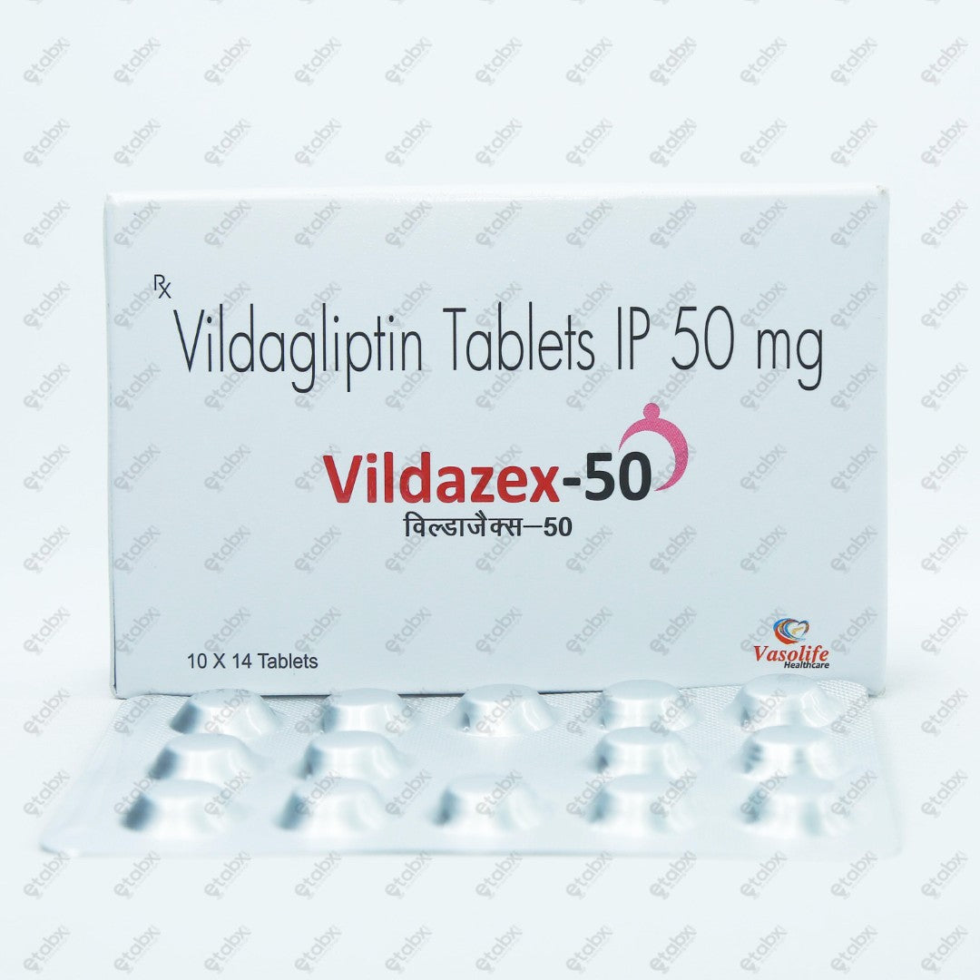 Vildazex 50mg Tablet 14's