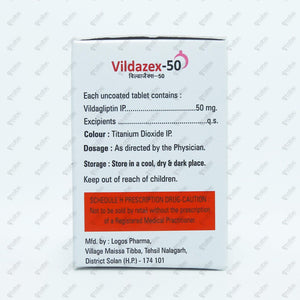 Vildazex 50mg Tablet 14's