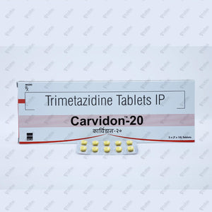 Carvidon 20mg Tablet 10's