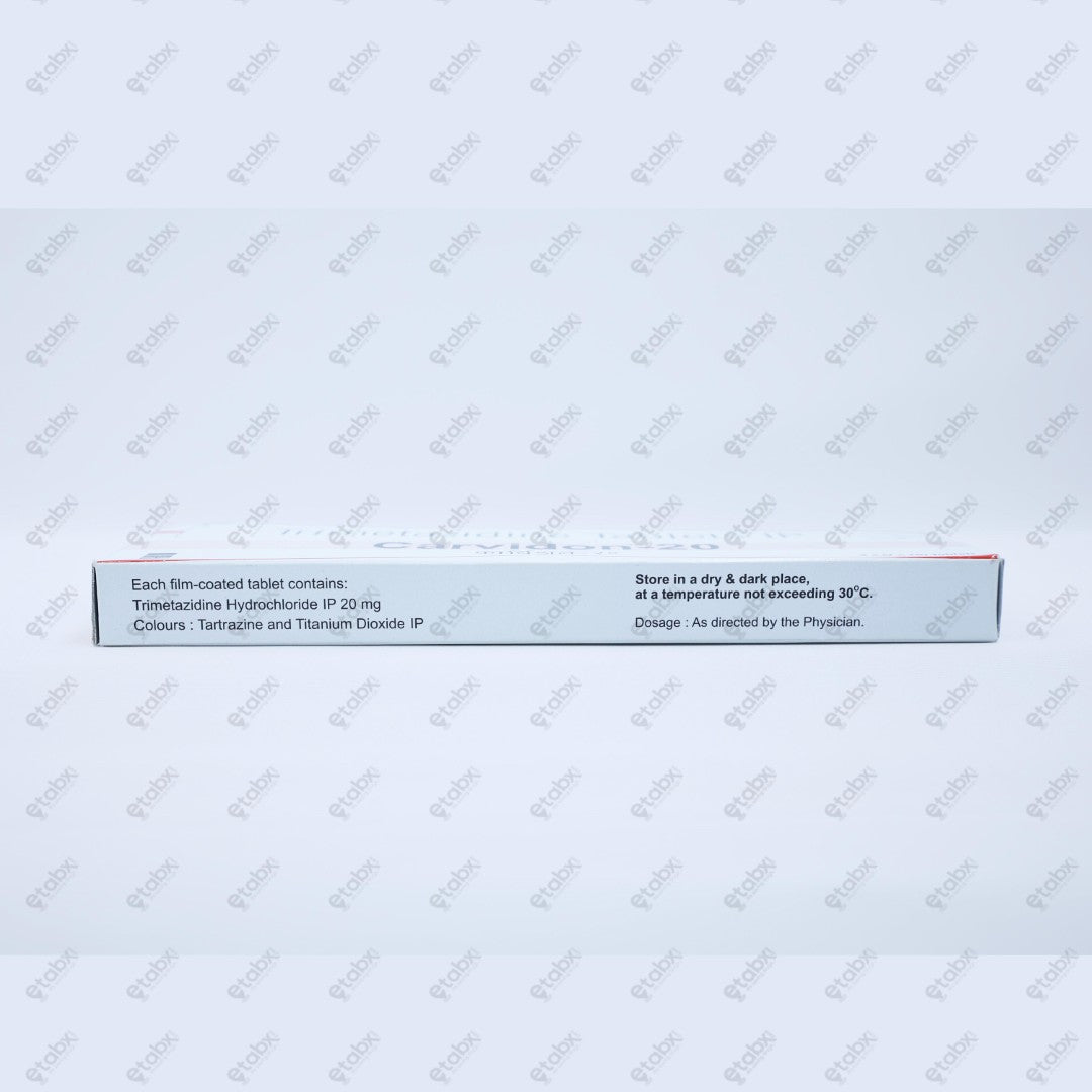 Carvidon 20mg Tablet 10's