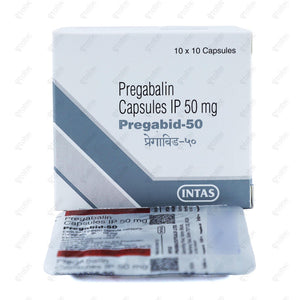 Pregabid 50mg Capsules 10's