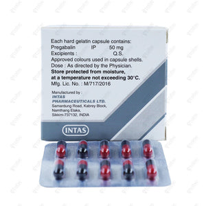 Pregabid 50mg Capsules 10's