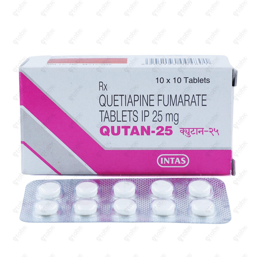 Qutan 25mg Tablets 10's