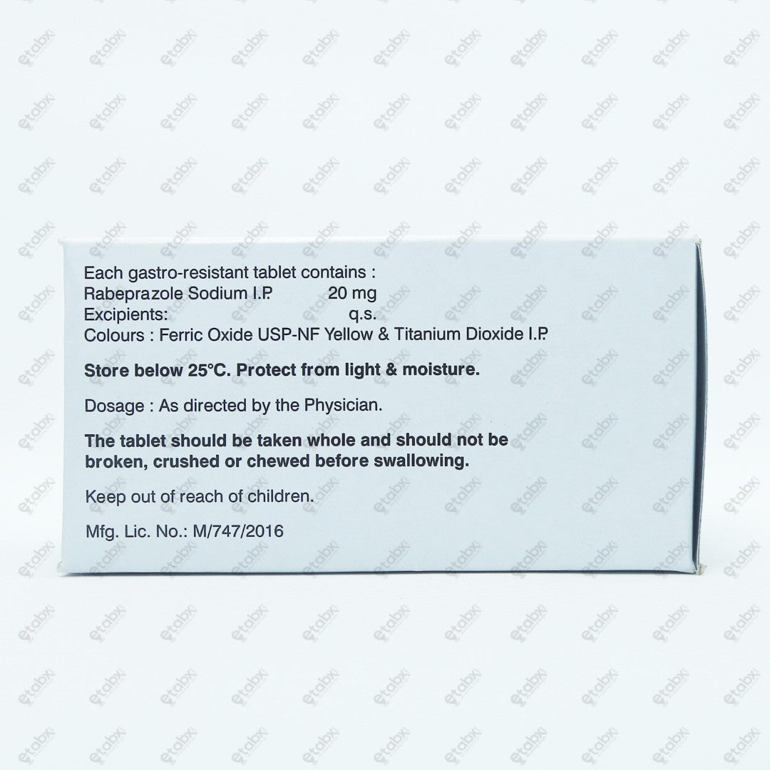 Rablet 20mg Tablet 15's