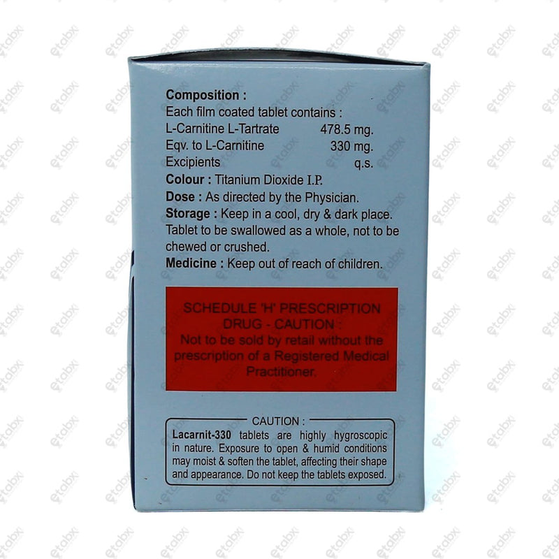 Lacarnit 330 Tablet 10's