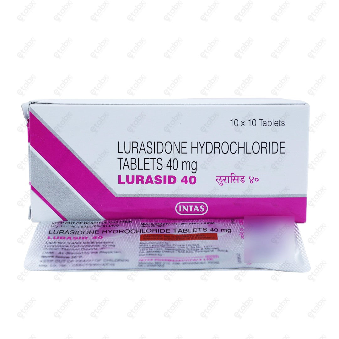 Lurasid 40 Tablet 10's