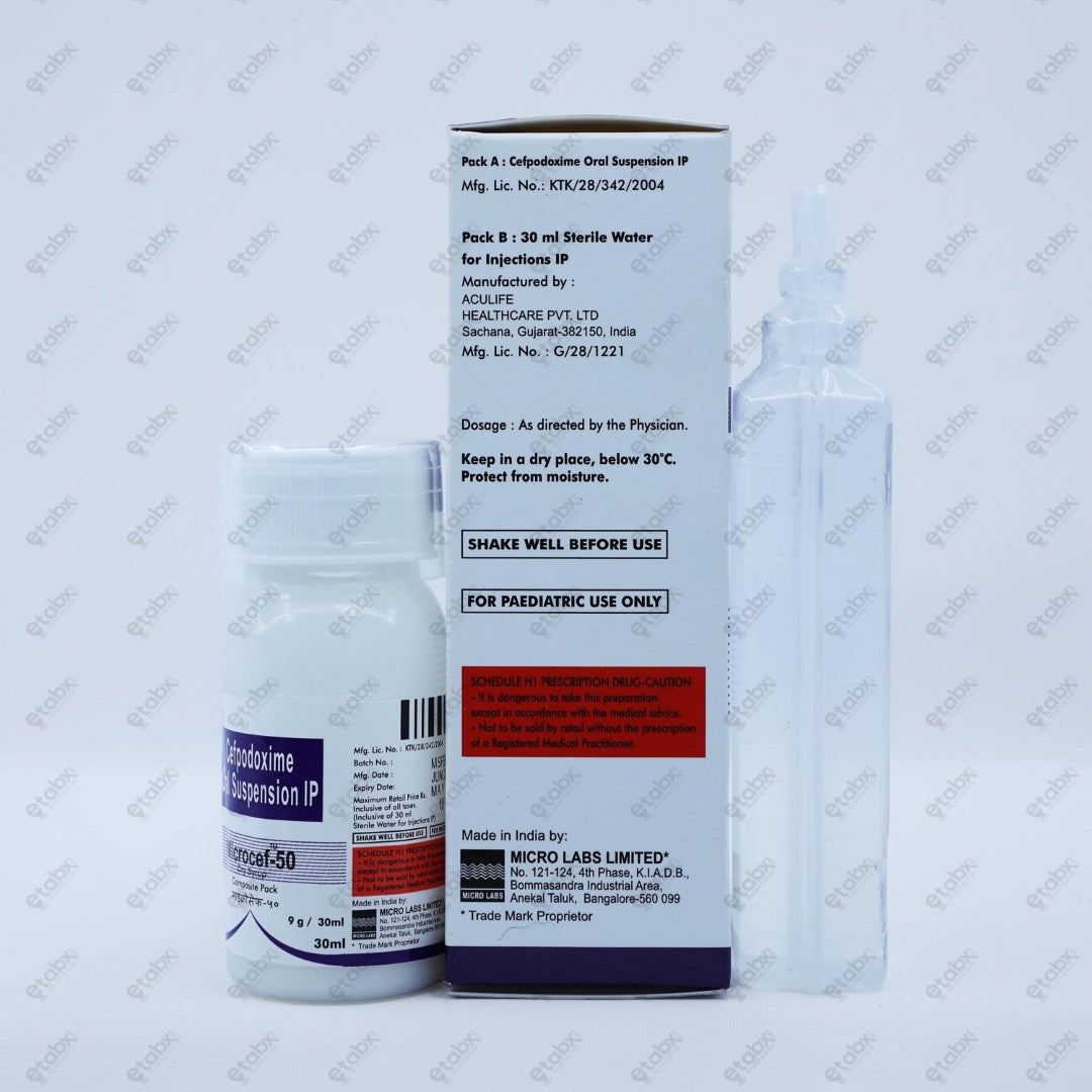 Microcef 50mg Suspension 30ml