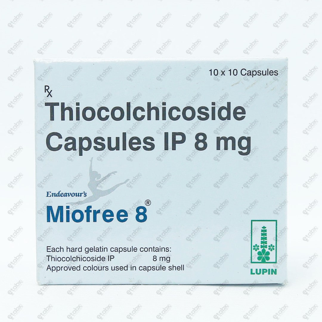 Miofree 8mg Tablet 10's