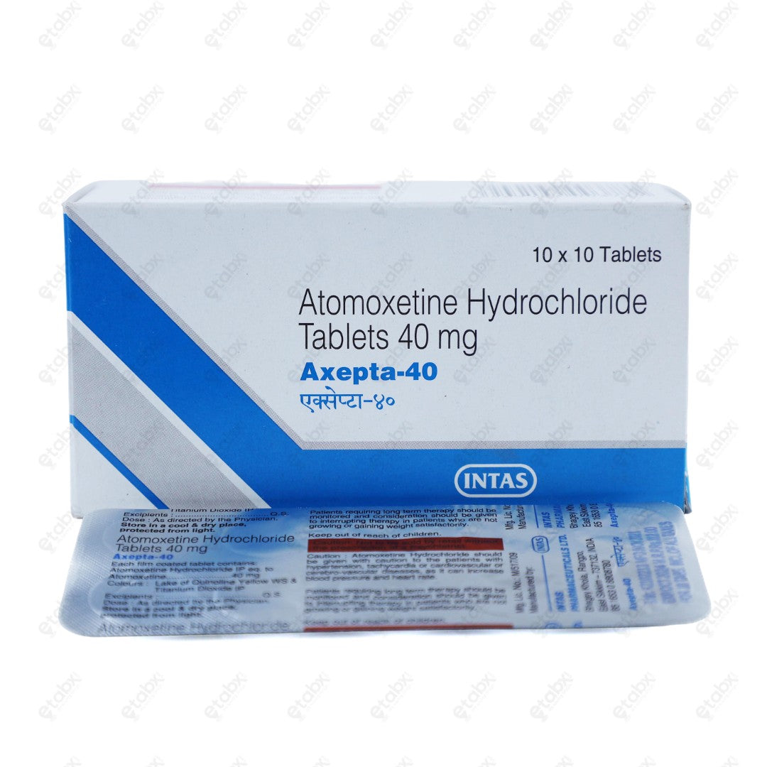 Axepta 40mg Tablets 10's