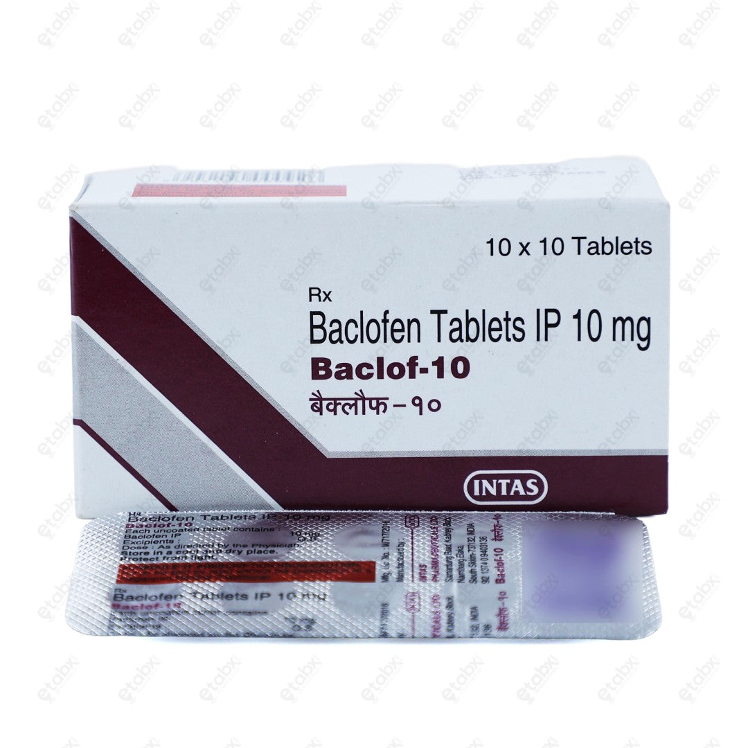 Baclof 10mg Tablet 10's
