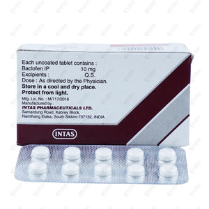 Baclof 10mg Tablet 10's