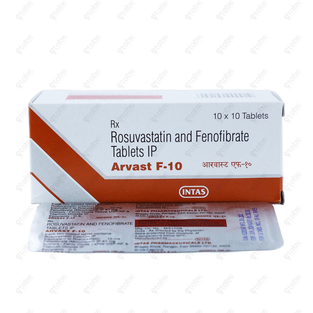 Arvast F 10 Tablet 10's