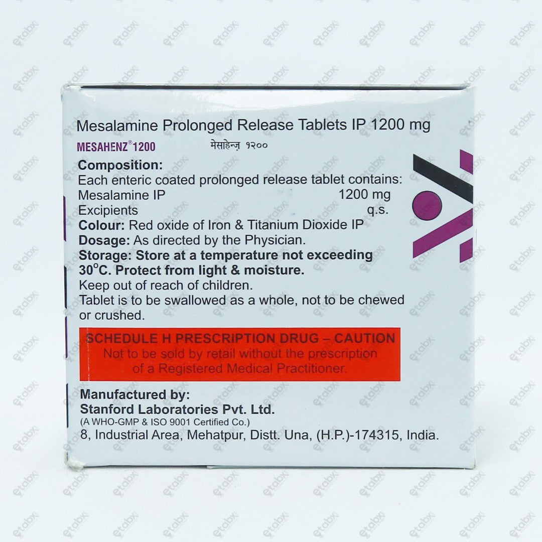 Mesahenz 1200mg Tablets 10's