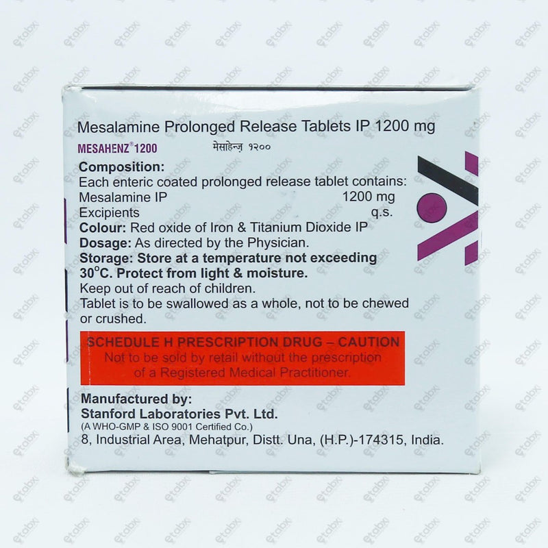 Mesahenz 1200mg Tablets 10's