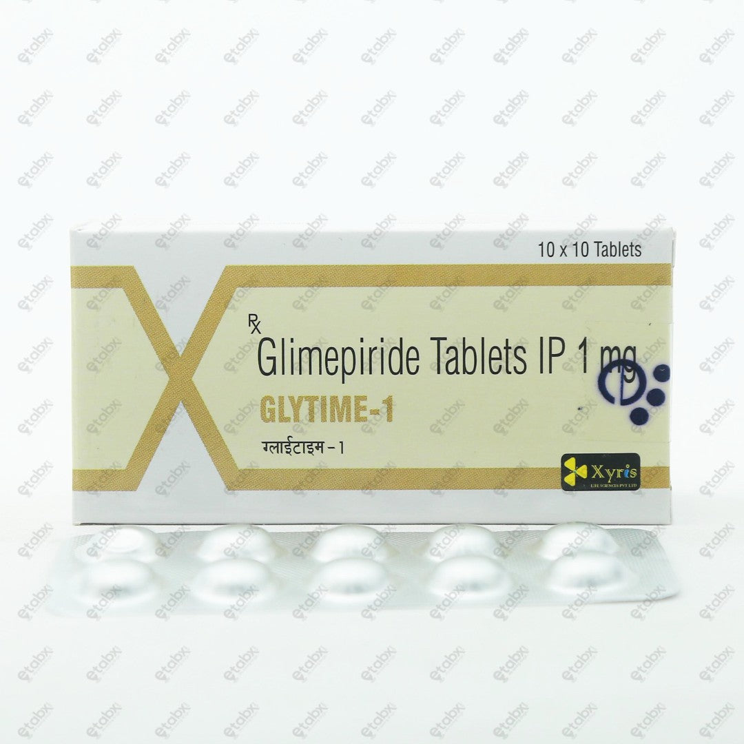 Glytime 1 Tablet 10's