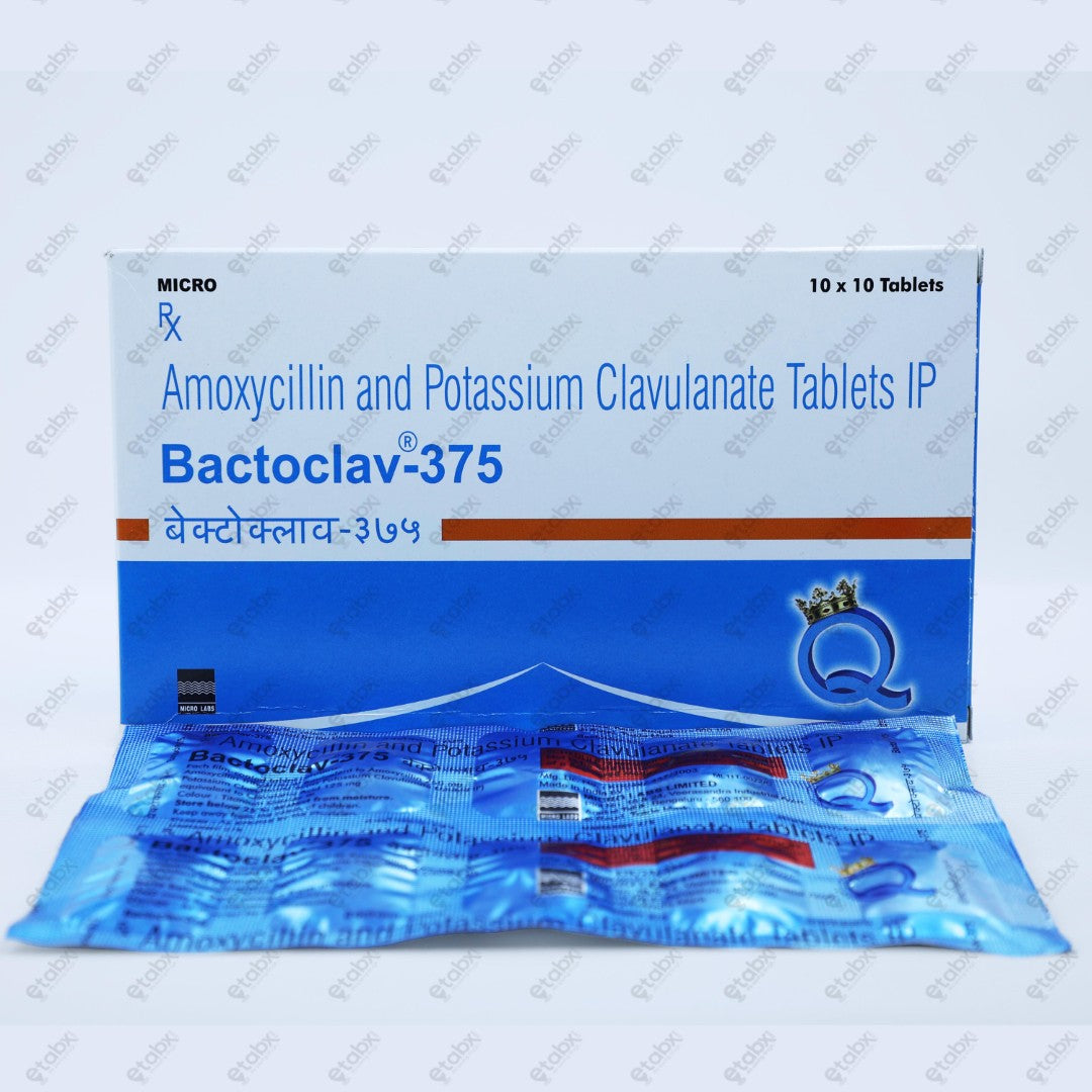Bactoclav 375mg Tablet 10's