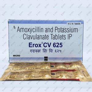 Erox CV 625mg Tablet 10's