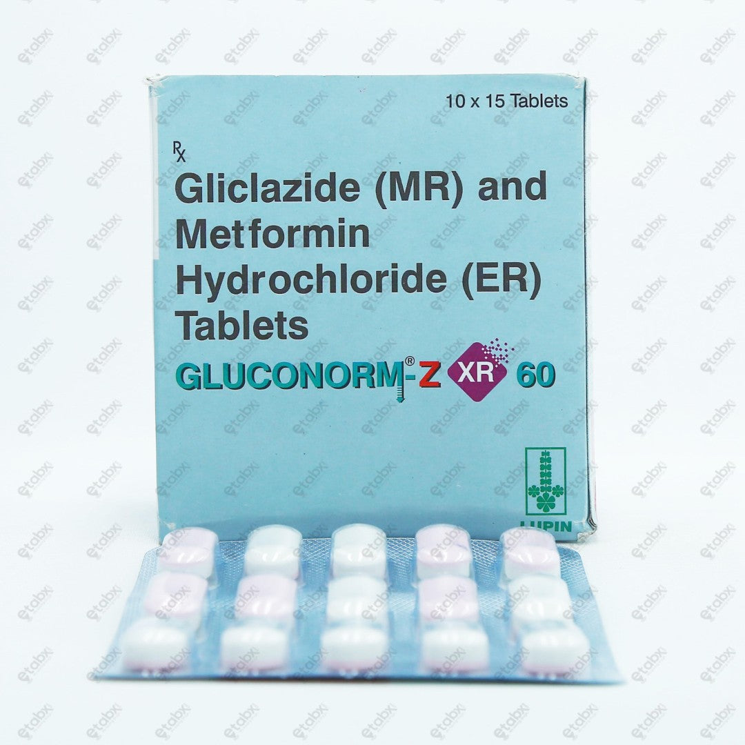 GLUCONORM ZXR 60MG TAB 15's