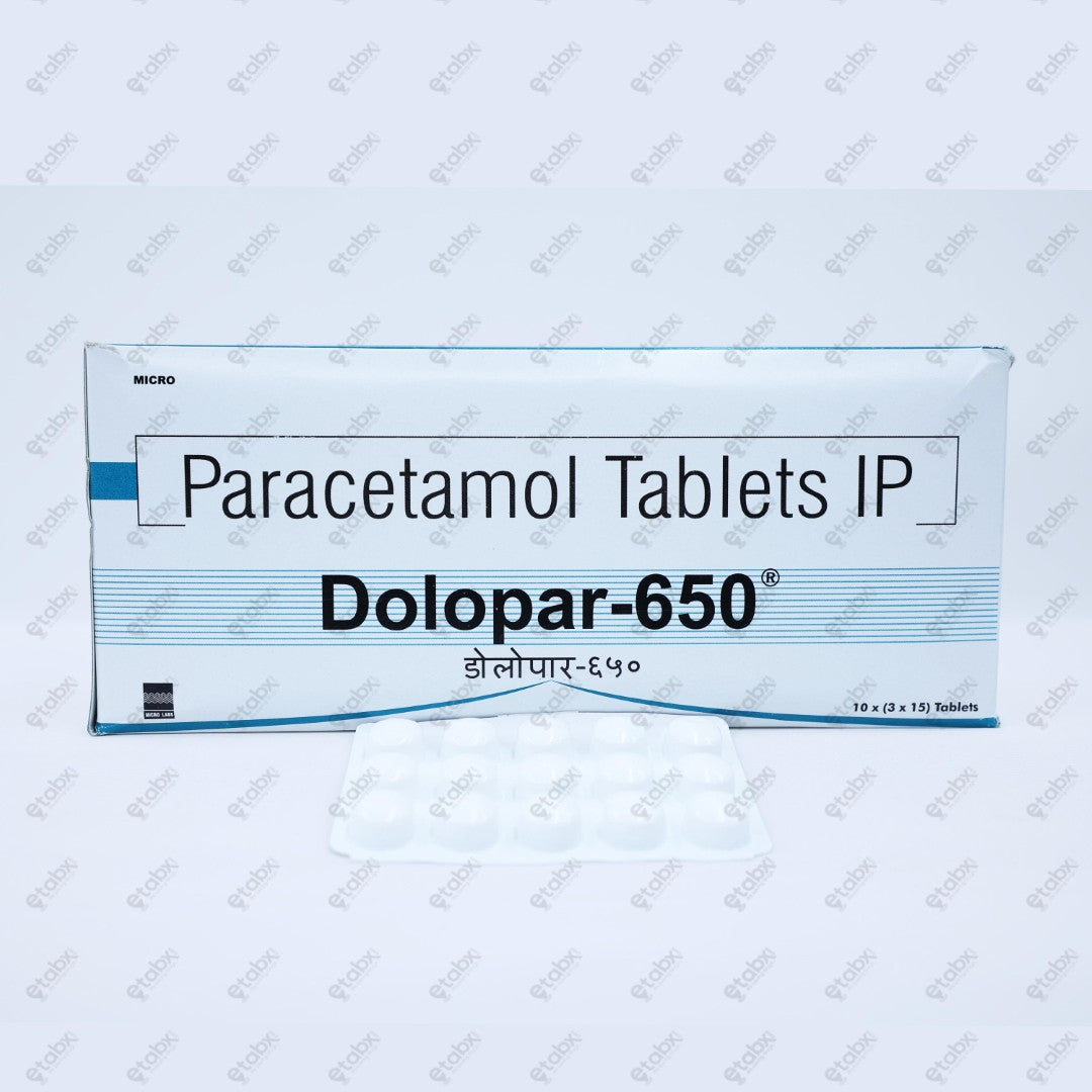Dolopar 650mg Tablet 15's