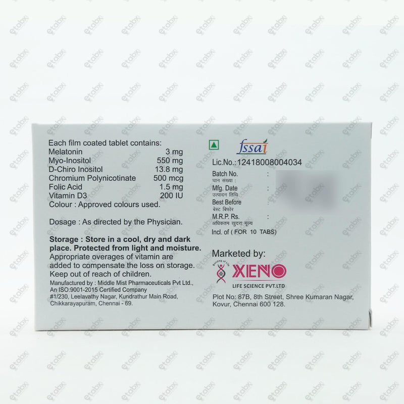 Xenositol Tablet 10's