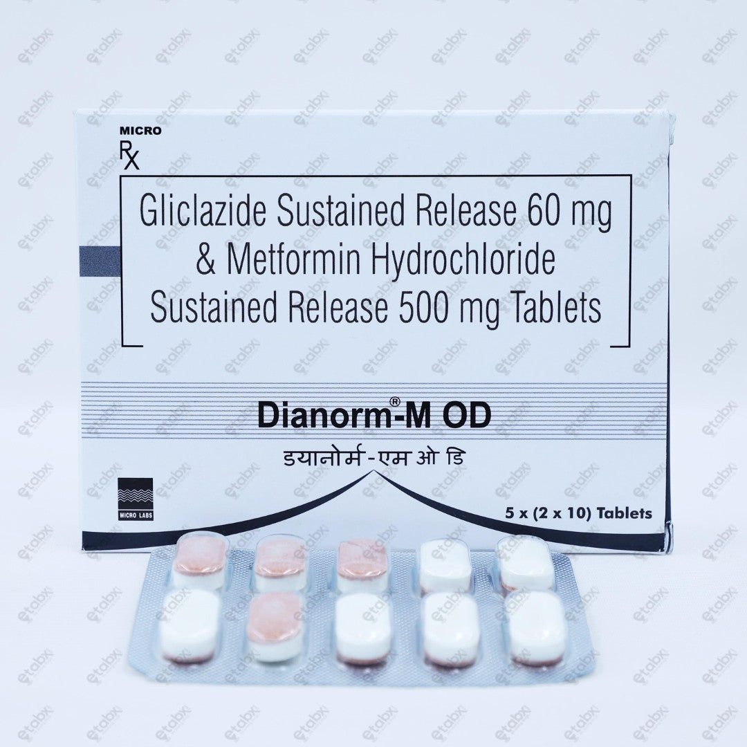 Dianorm M OD Tablet 10's