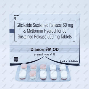 Dianorm M OD Tablet 10's