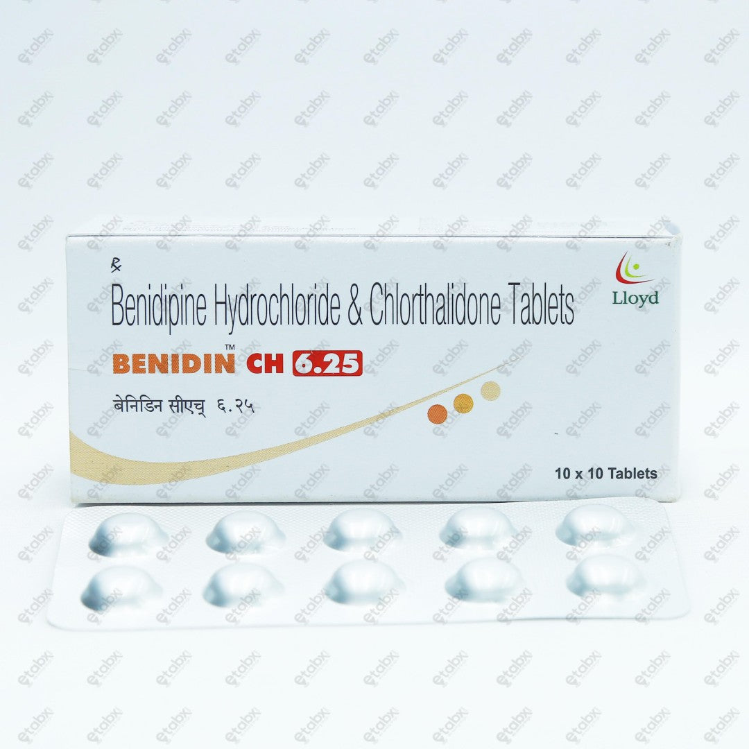Benidin CH 6.25 Tablet 10's