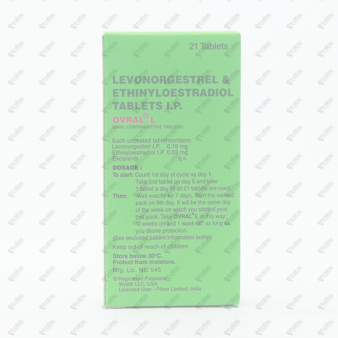 Ovral L Tablet 21's