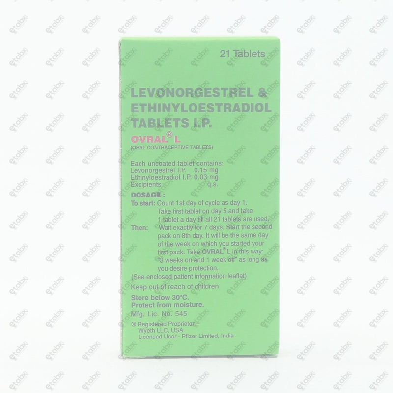 Ovral L Tablet 21's