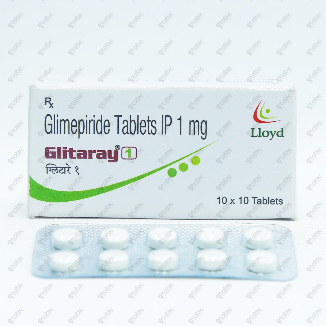 Glitaray 1mg Tablet 10's