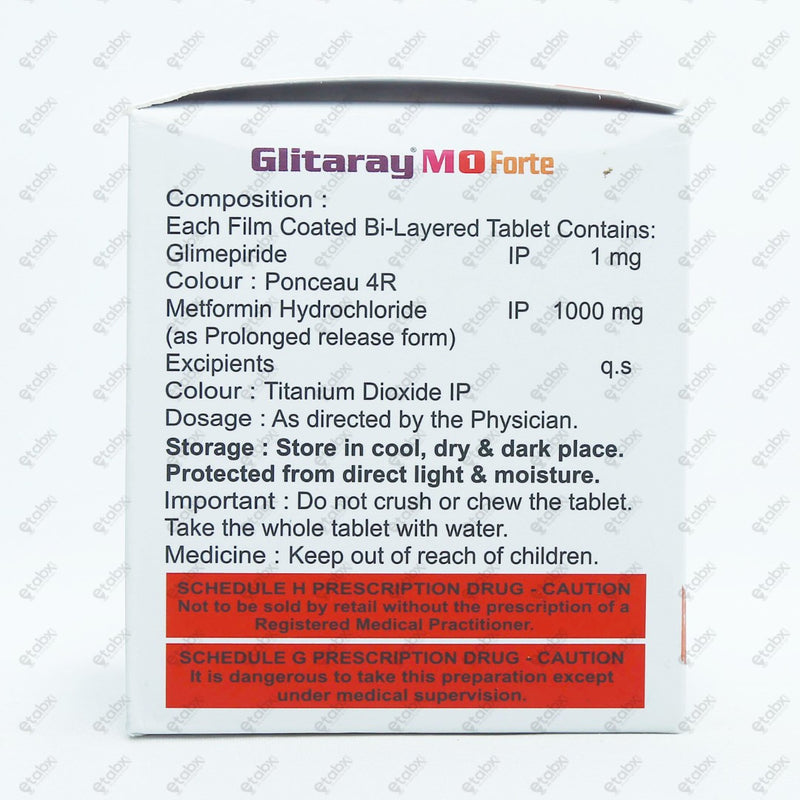 Glitaray M1 Forte Tablet 15's
