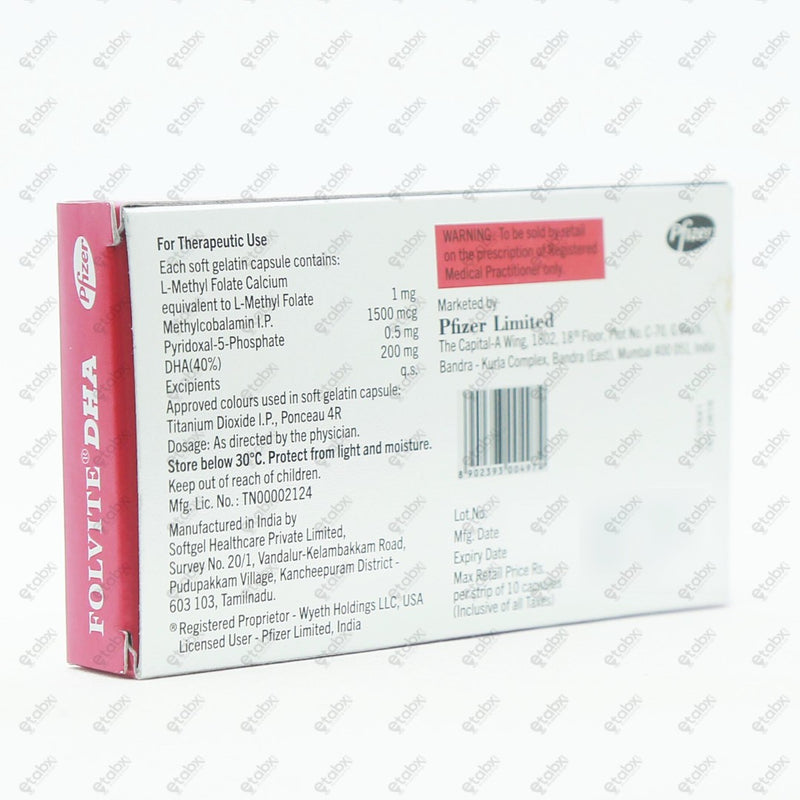 FOLVITE DHA Tablets 10's