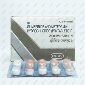 Zoryl MF 1mg Tablet 10's