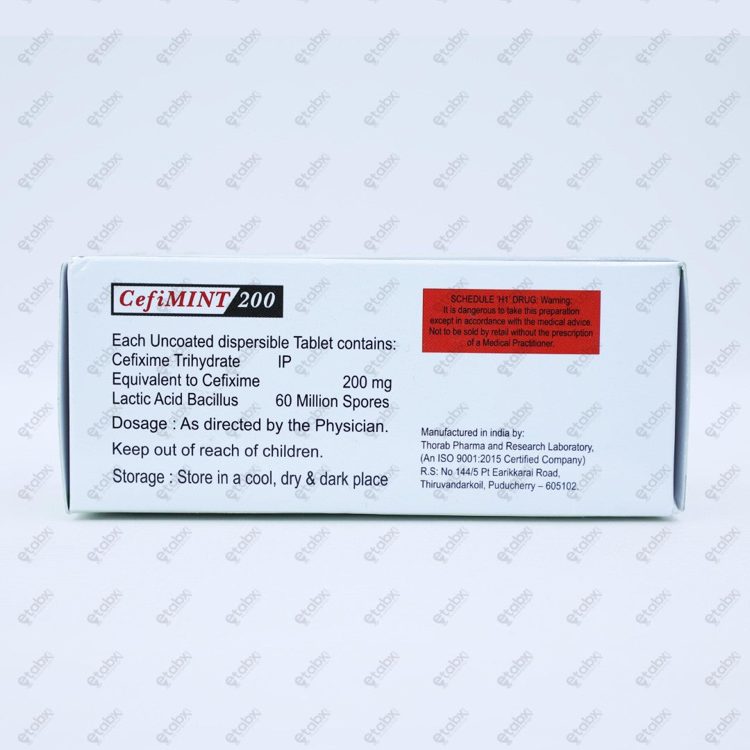 Cefimint 200mg Tablet 10's