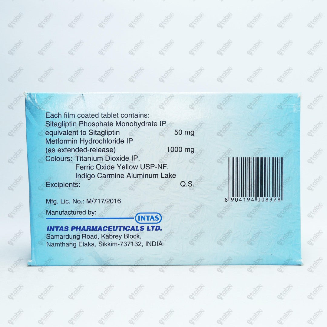 Sitara M 50/1000mg Tablet 10's