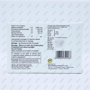 Mecofree Plus 1000mcg Injection 2ml