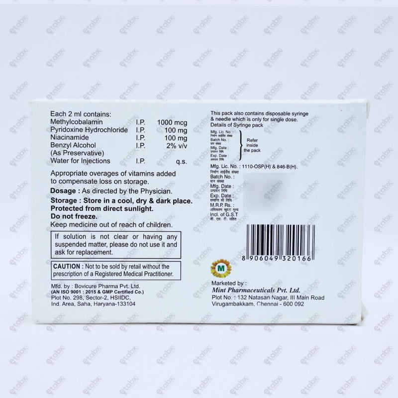 Mecofree Plus 1000mcg Injection 2ml