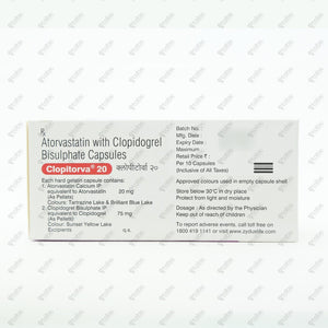 Clopitorva 20 Capsule 10's