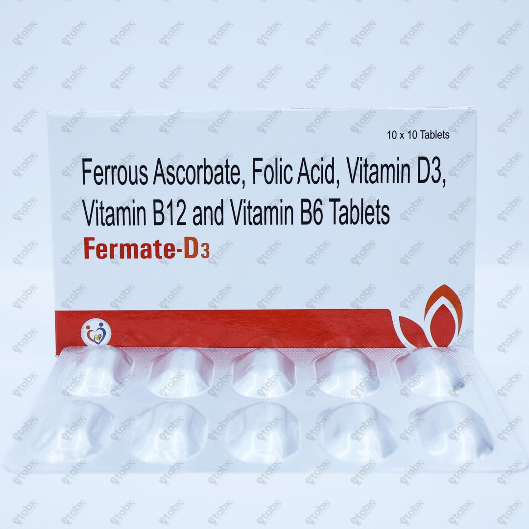 Fermate D3 Iron & Vitamin Tablet 10's