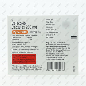 Zycel 200 Capsule 10's