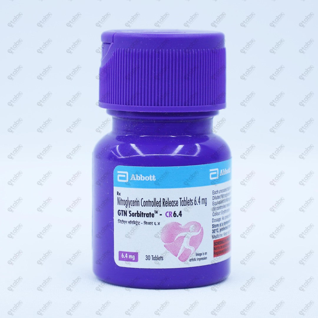 GTN Sorbitrate CR 6.4mg Tablet 30's