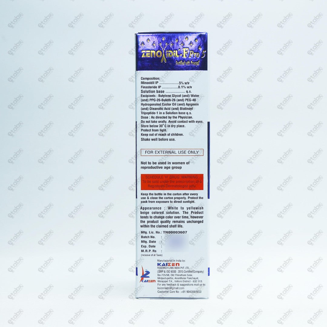Zenoxidil F Pro 5% Solution 60ml