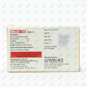 Mext 10 Tablets 10's