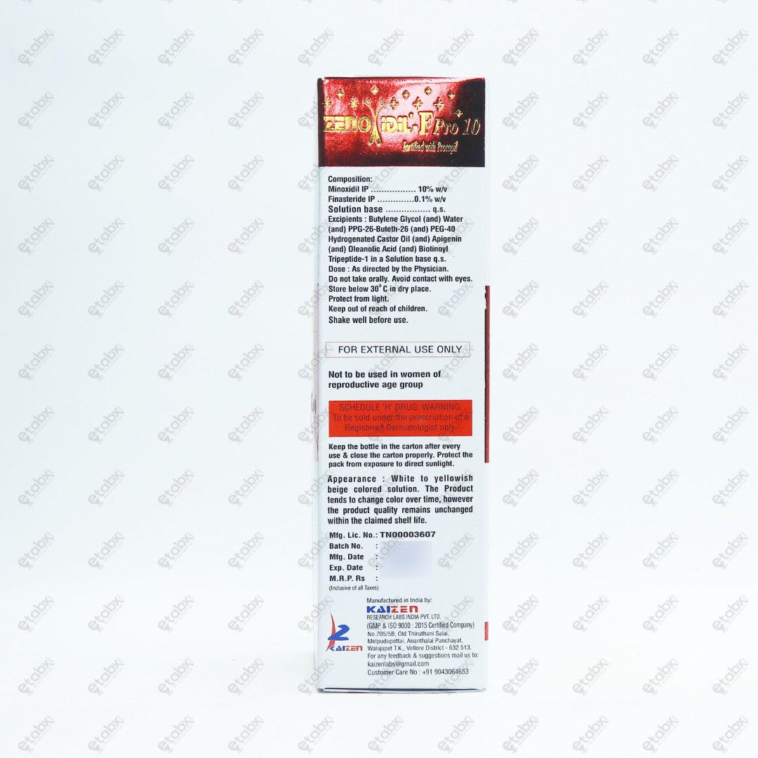 ZENOXIDIL F PRO 10% Solution 60ml