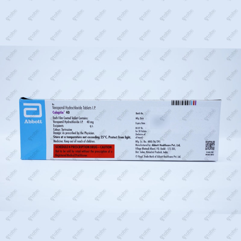 Calaptin 40mg 30's