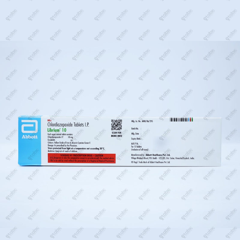 Librium 10mg Tablet 15's