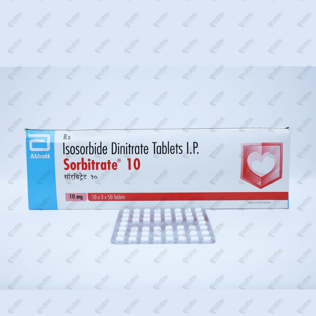 Sorbitrate 10mg Tablet 50's