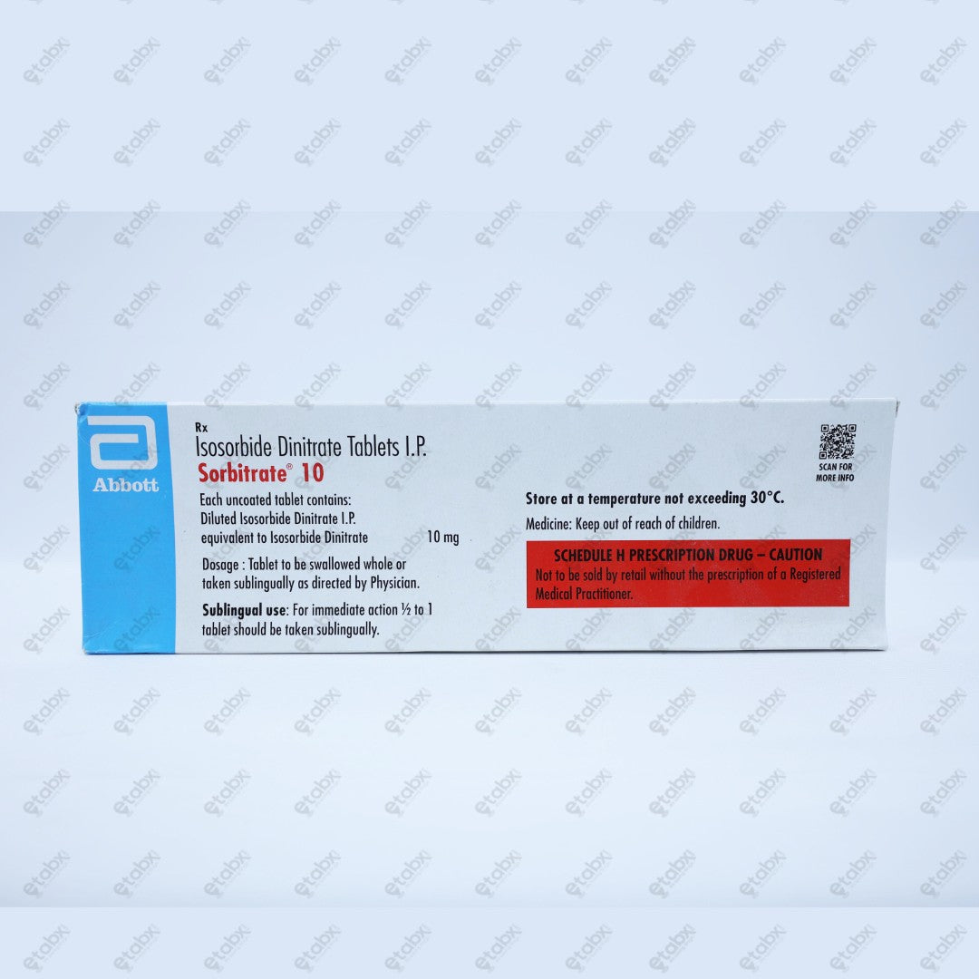 Sorbitrate 10mg Tablet 50's
